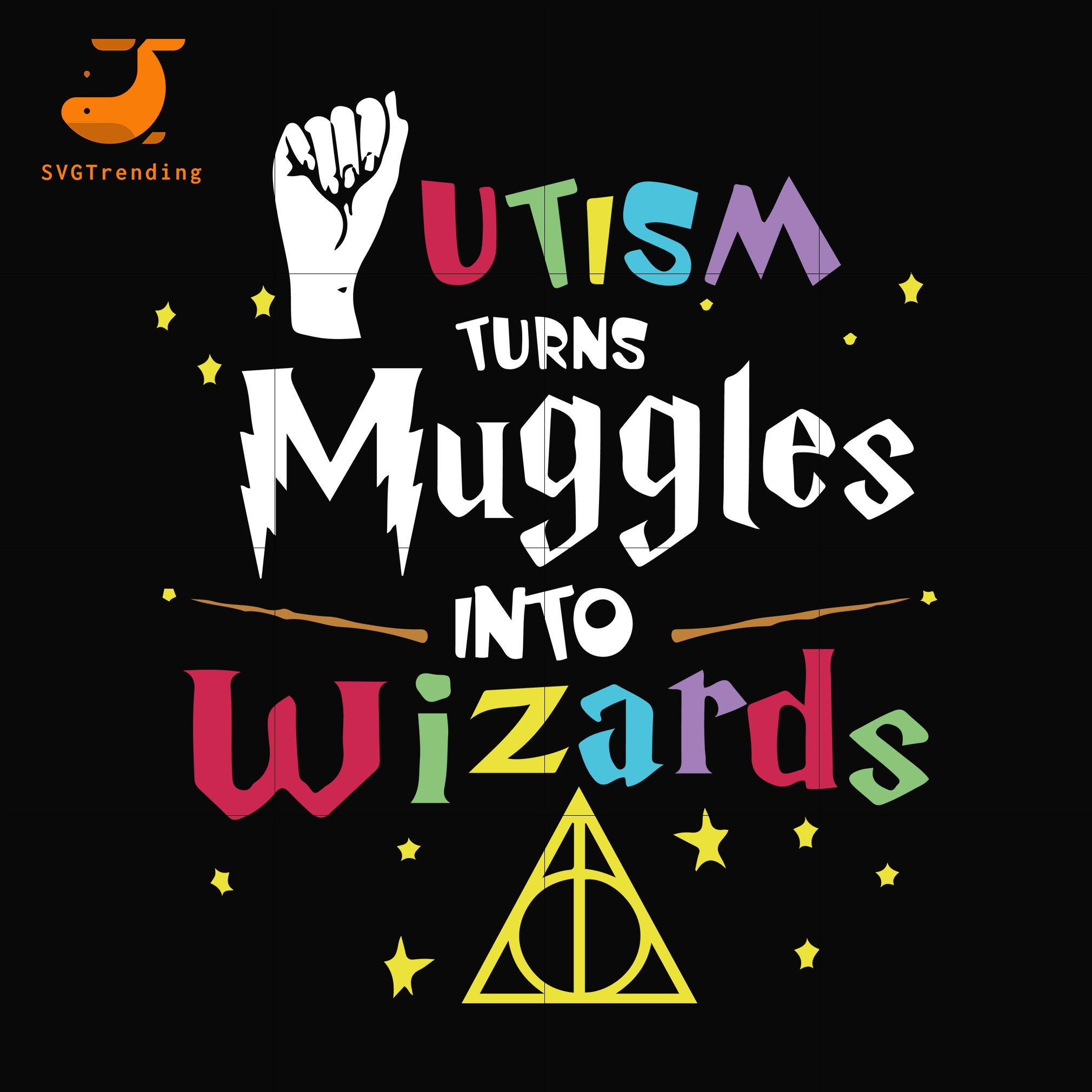 Download Autism Turns Muggle Into Wizards Svg Autism Harry Potter Svg Dxf Ep Svgtrending