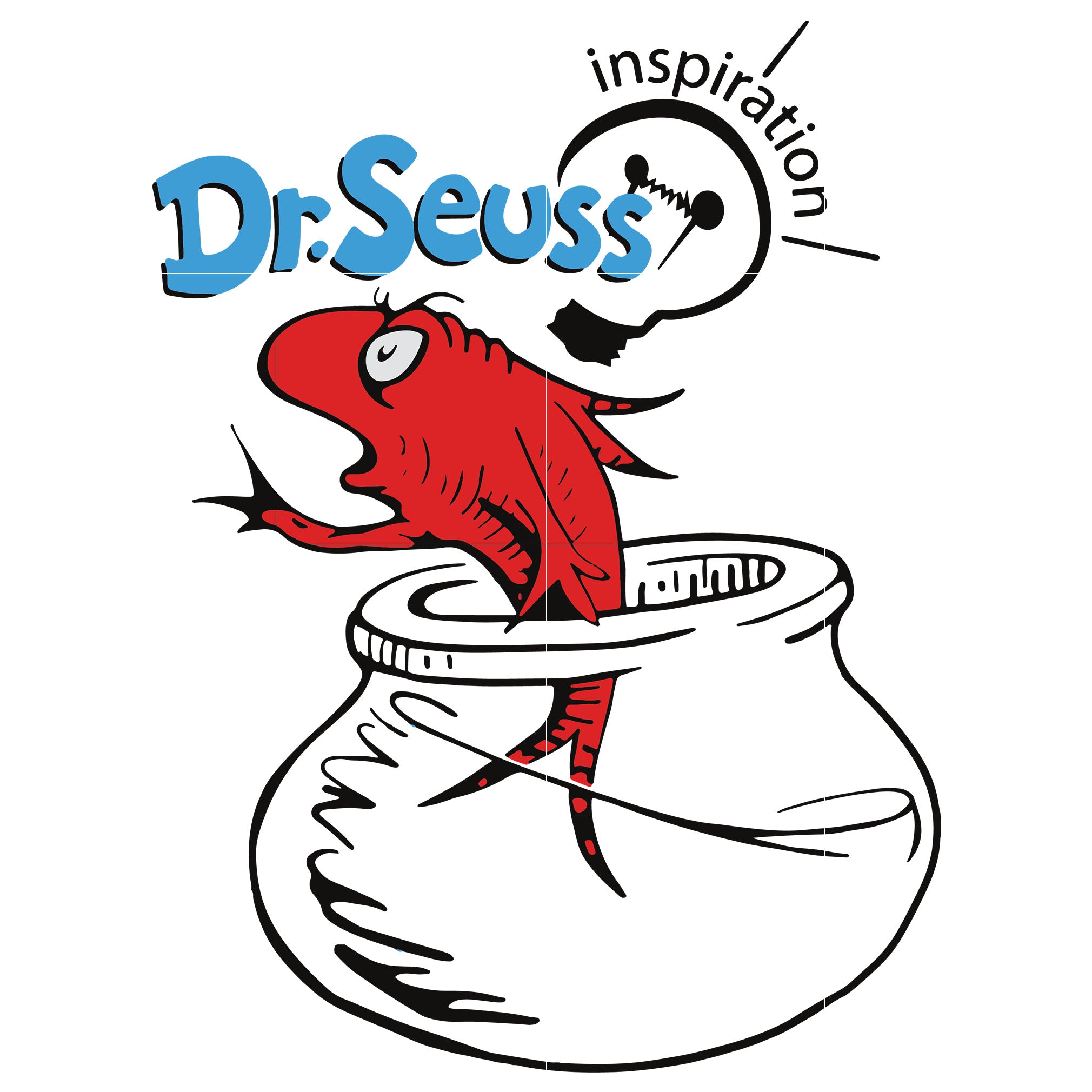 Download Red Fish Inspiration Dr Seuss Svg Dr Seuss Quotes Digital File Svgtrending