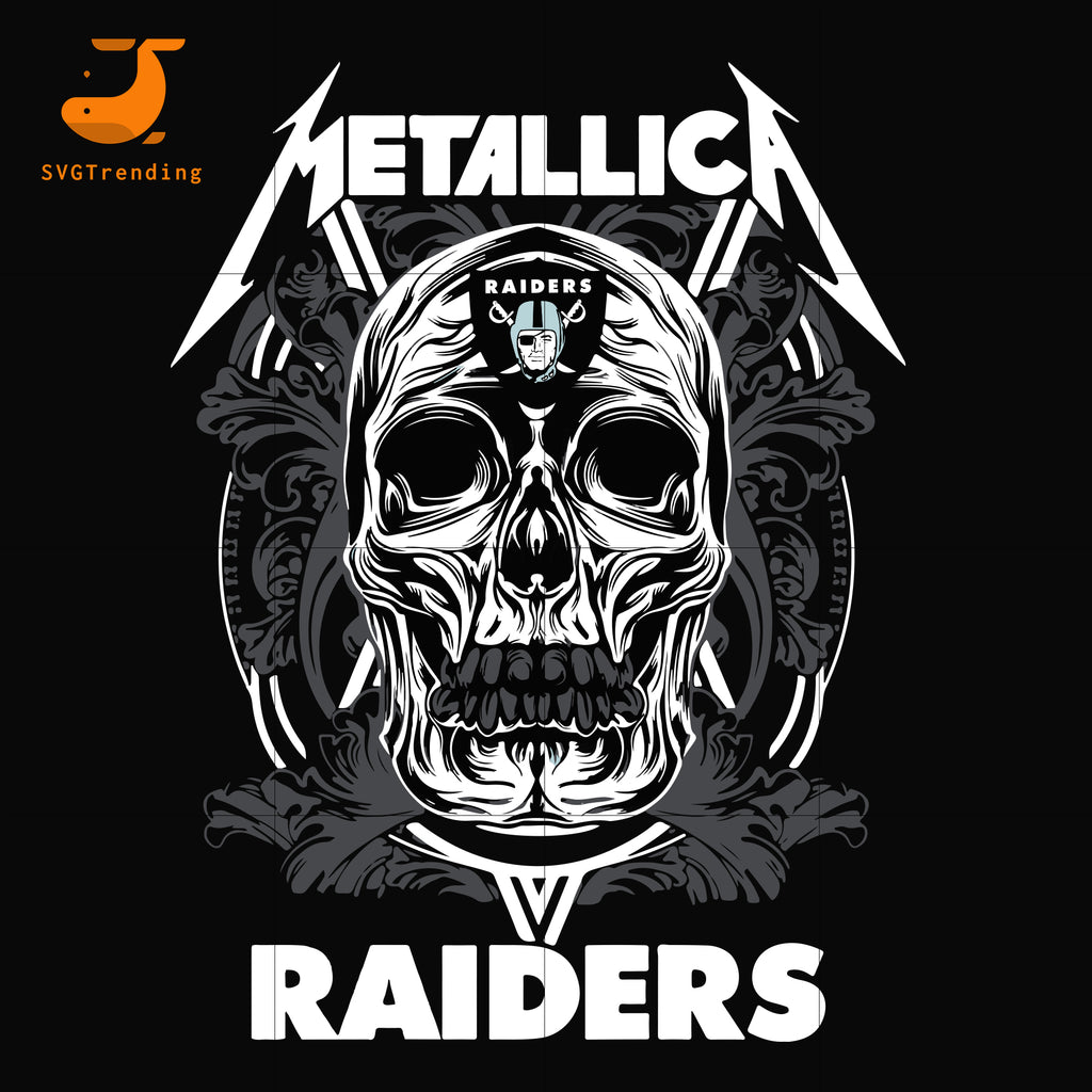 Download Skull Metallica Raiders Svg Png Dxf Eps Digital File Nnfl0008 Svgtrending