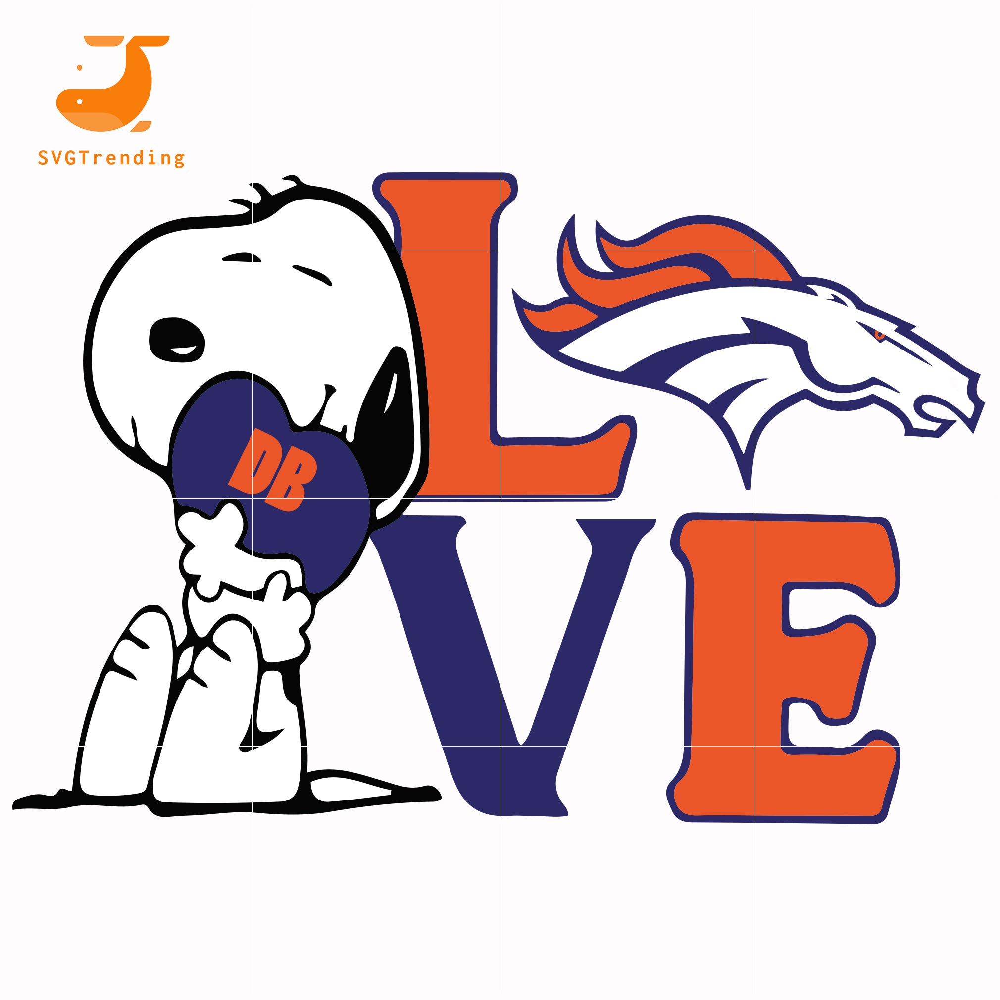 Snoopy Love Denver Broncos Svg Png Dxf Eps Digital File Td10 Svgtrending