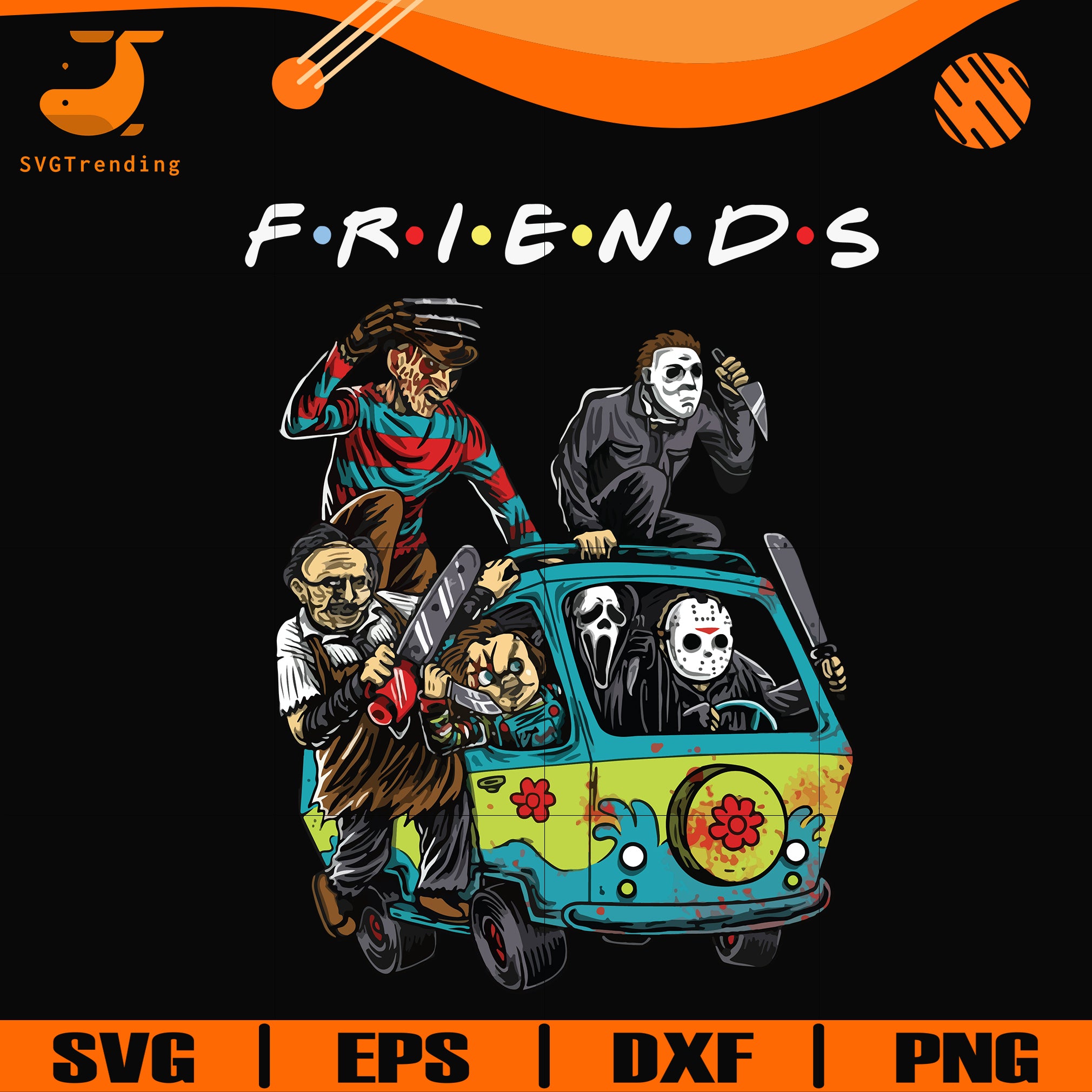 Download Scary Friends Horror Svg Halloween Svg Png Dxf Eps Digital File Hl Svgtrending