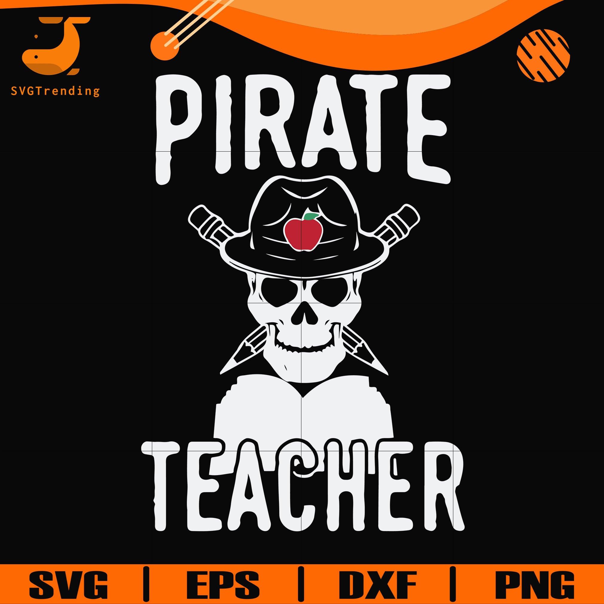 Download Priate Teacher Svg Halloween Svg Png Dxf Eps Digital File Hwl25072 Svgtrending