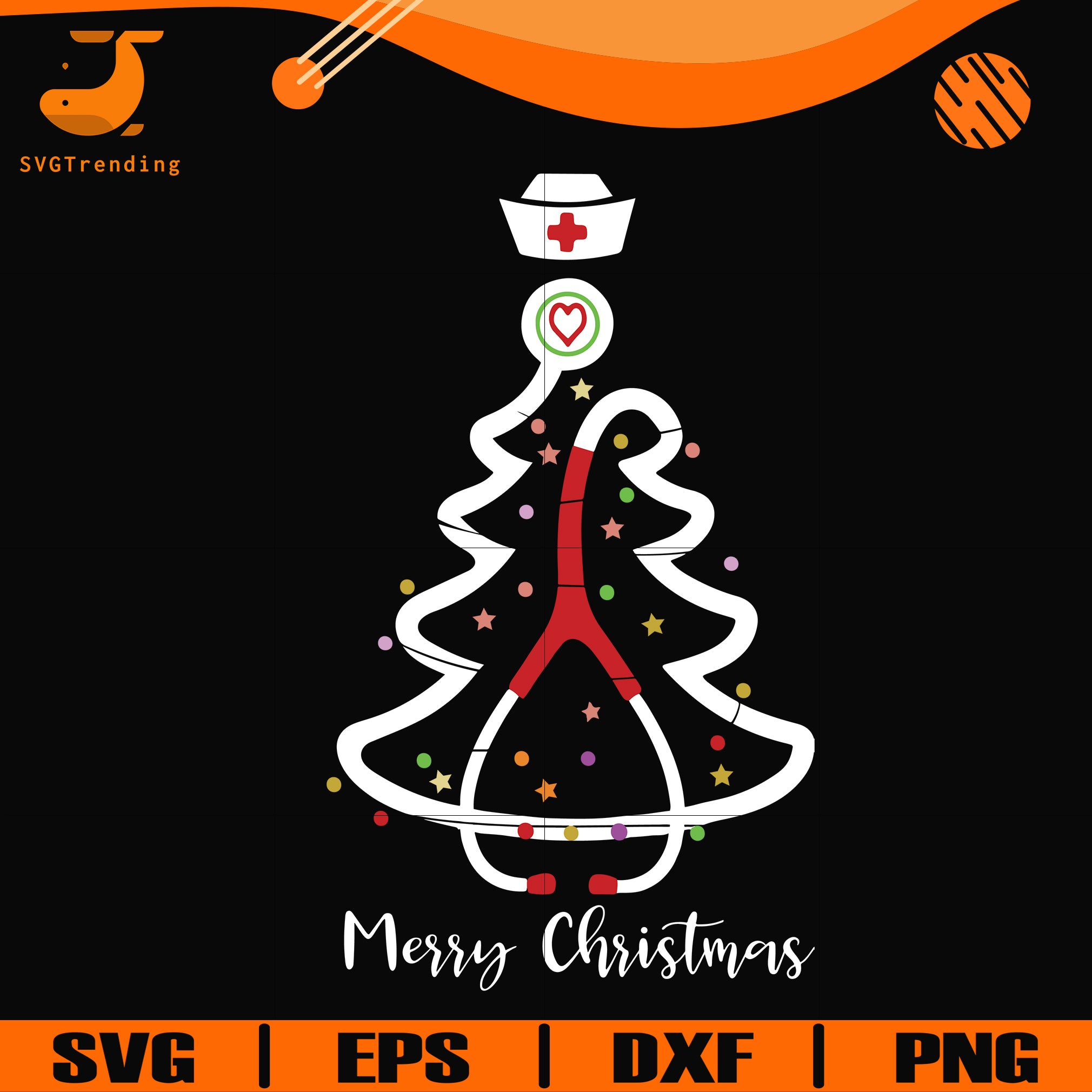 Download Nurse Merry Christmas Svg Nurse Svg Christmas Svg Png Dxf Eps Dig Svgtrending PSD Mockup Templates