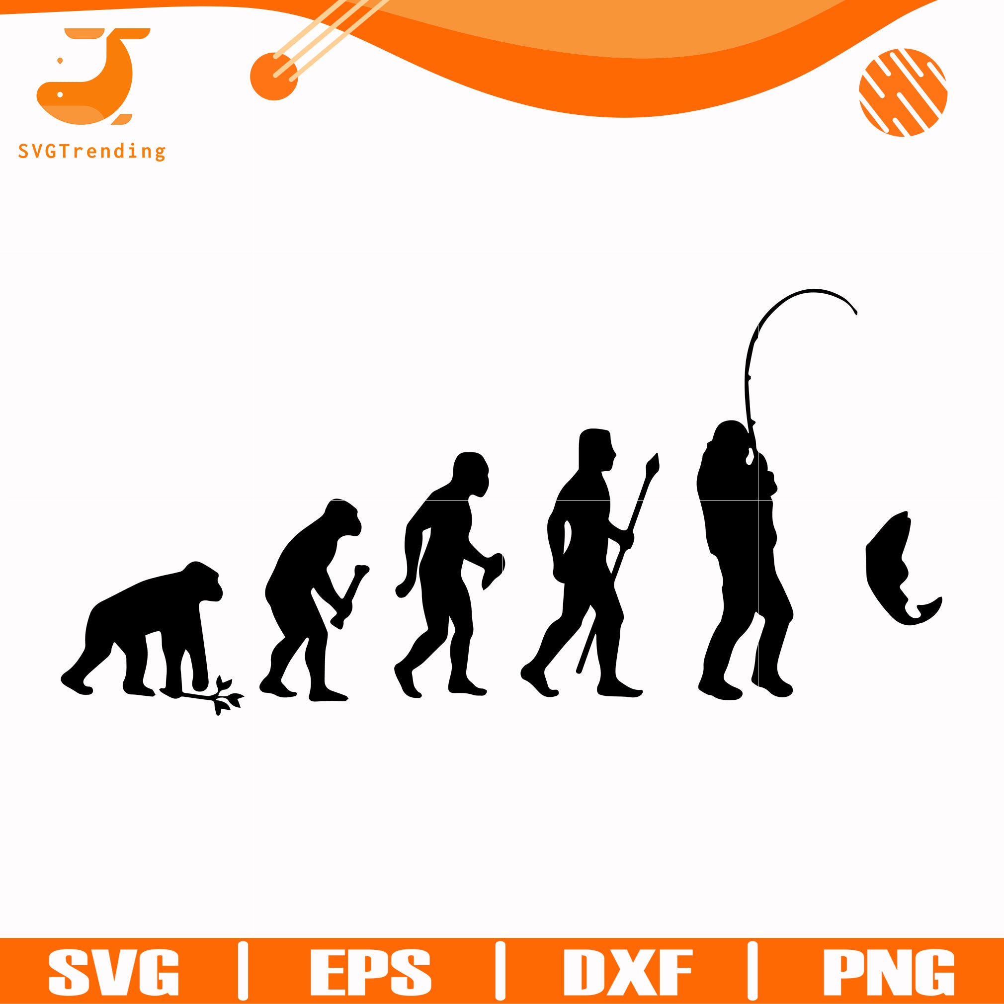 Download Fishing Evolution Svg Png Dxf Eps Digital File Oth0082 Svgtrending