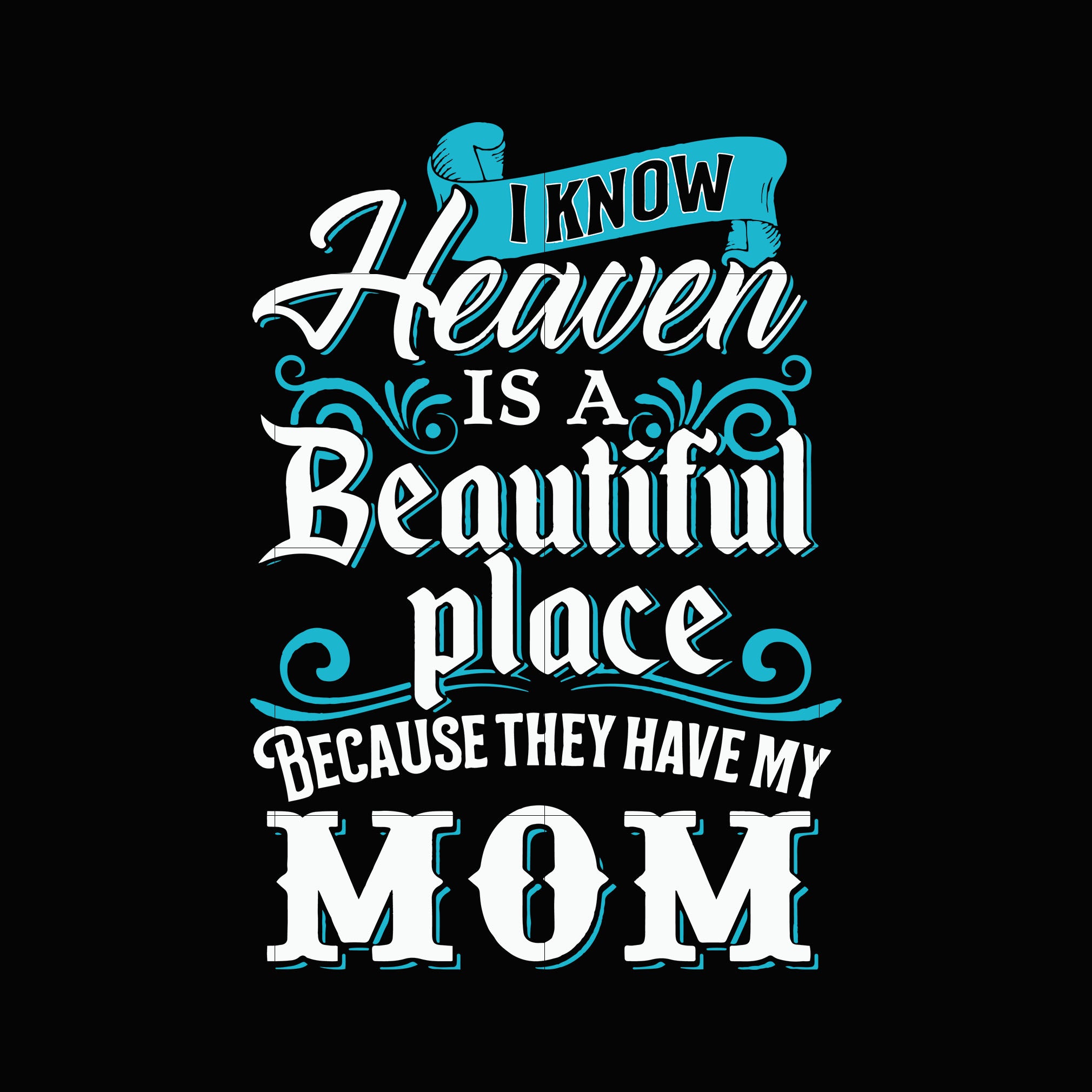 Download I Know Heaven Is A Beautiful Place Because They Have My Mom Svg Dxf Ep Svgtrending