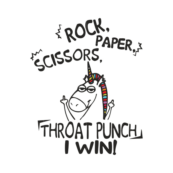 Rock Paper Scissors Throat Punch I Win Svg Dxf Eps Png Digital File Svgtrending