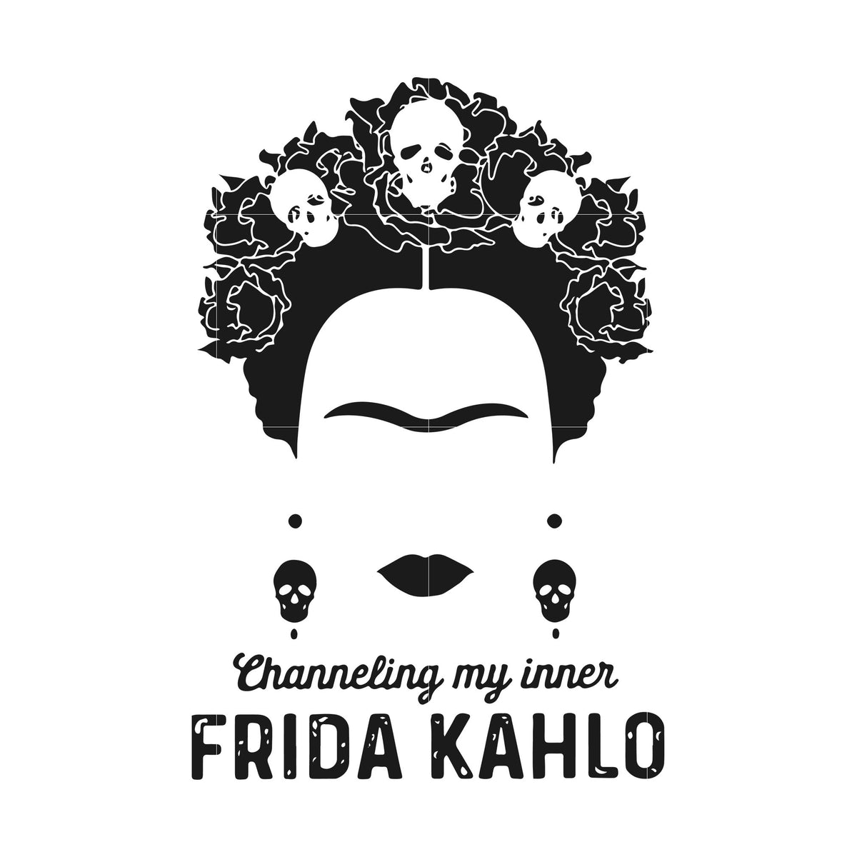 Download Channeling my inner frida kahlo svg ,dxf,eps,png digital ...