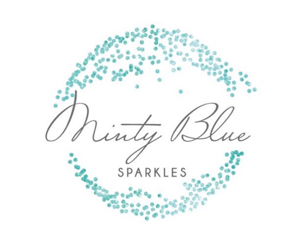 Minty Blue Sparkles