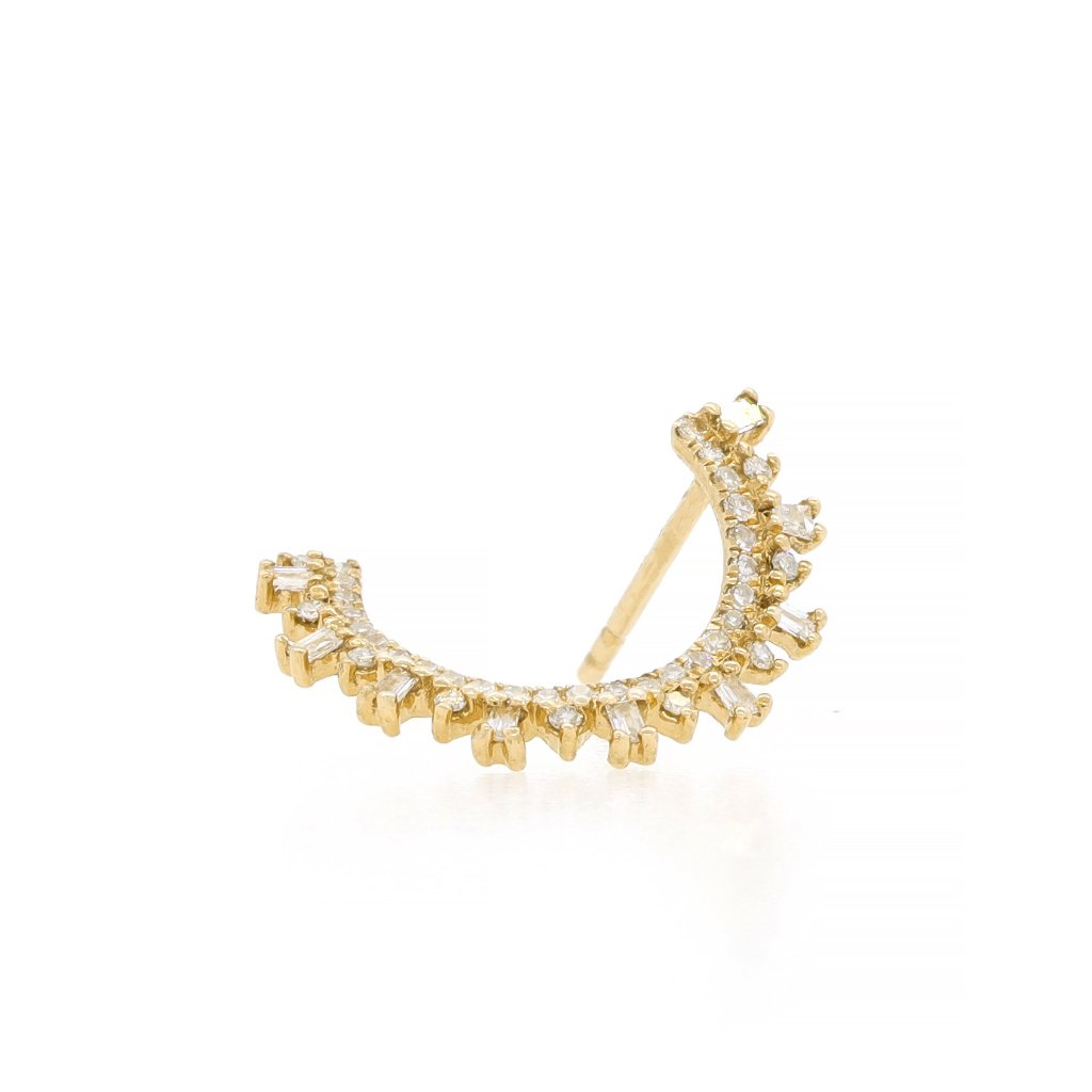 Diamond Curve Earrings – Dowry