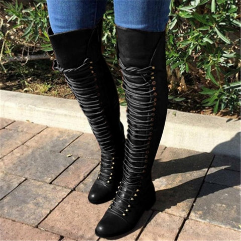 thigh high winter boots