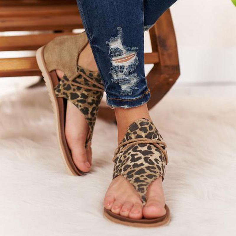 Bestwalk Zebra Woman Flat Sandals with ankle strap – bestwalkshoes