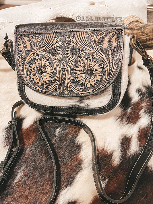 Fringe Cowhide Duffle Black – L&L Boutique