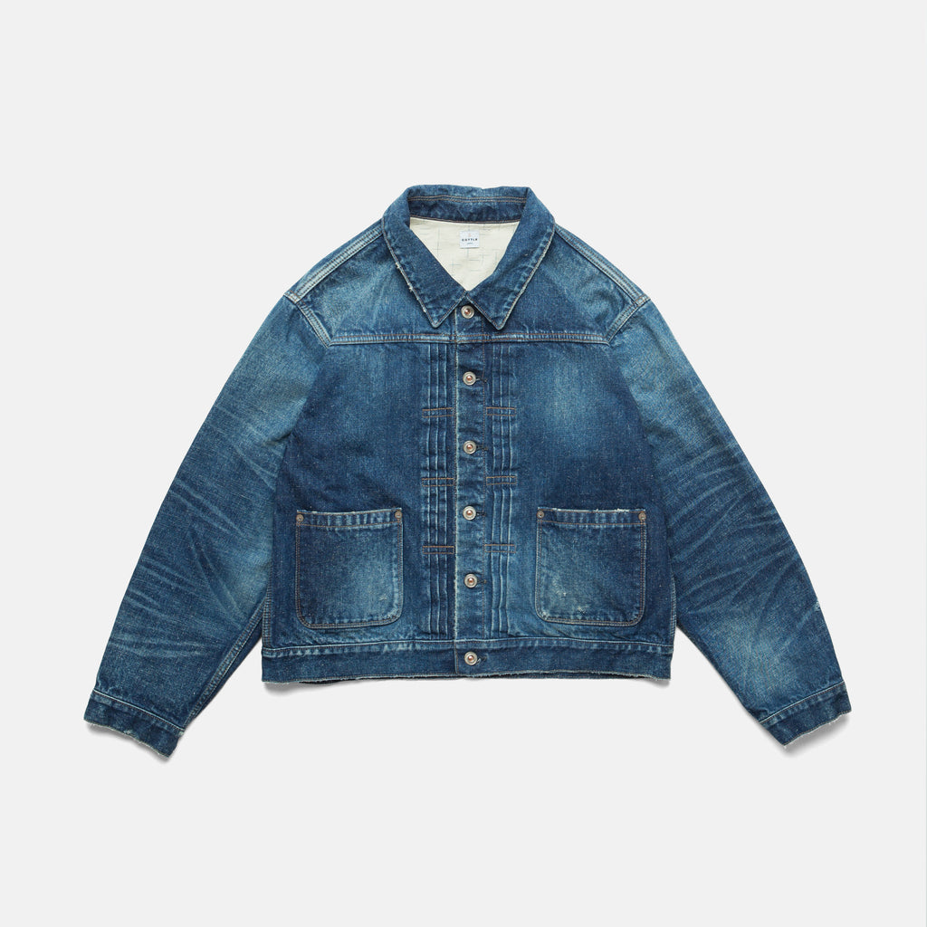 C.T.L STANDARD DENIM JACKET-BINGO FUSHIORI - CRAFTMAN INDIGO