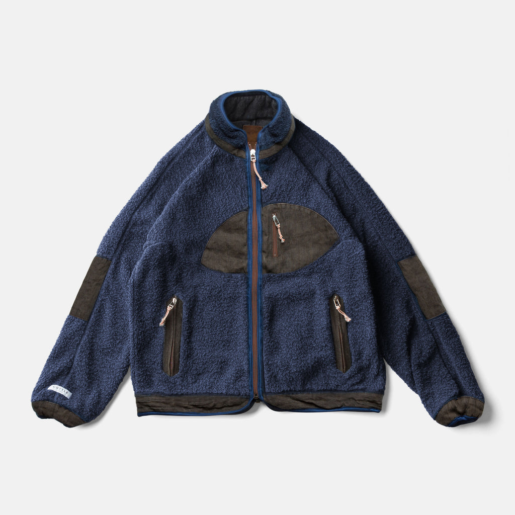 SUNSET PILE JACKET - INDIGO LAOS – COTTLE WEB SHOP