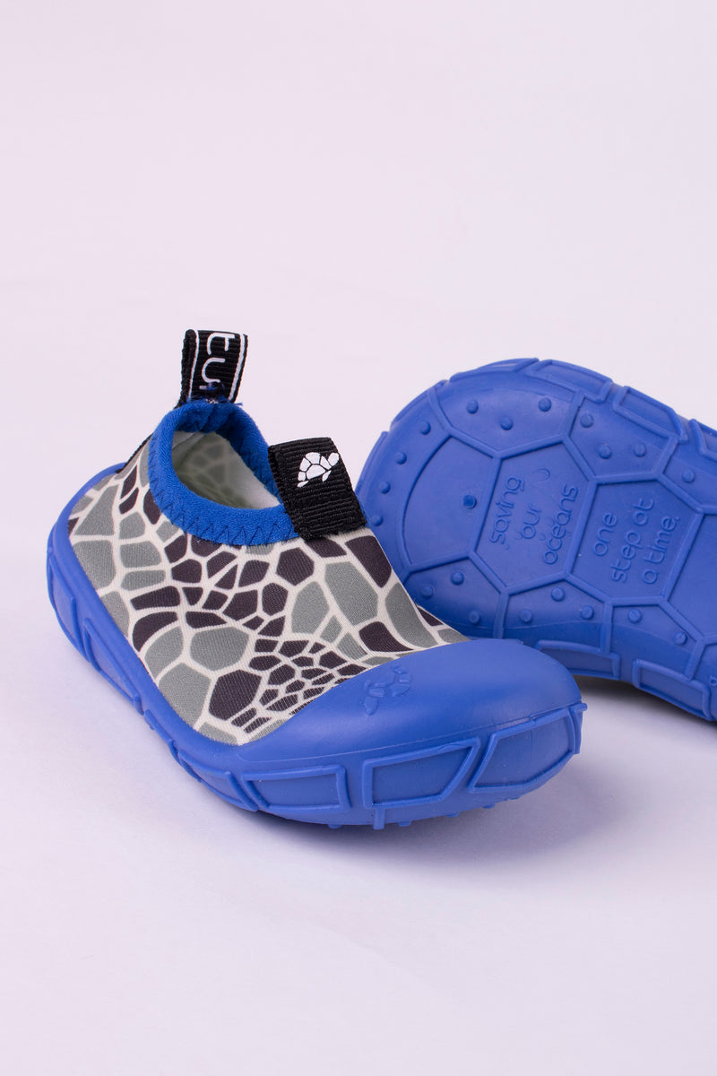 TWF Dark Blue Graphic Aqua Shoes UK Size 11