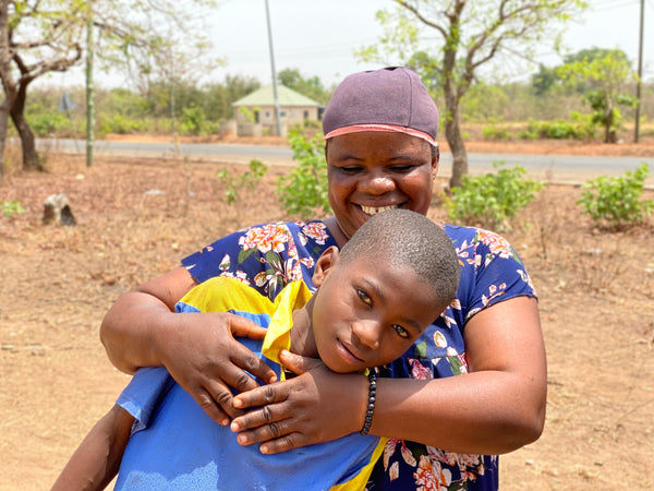 Abu Mariam and her son