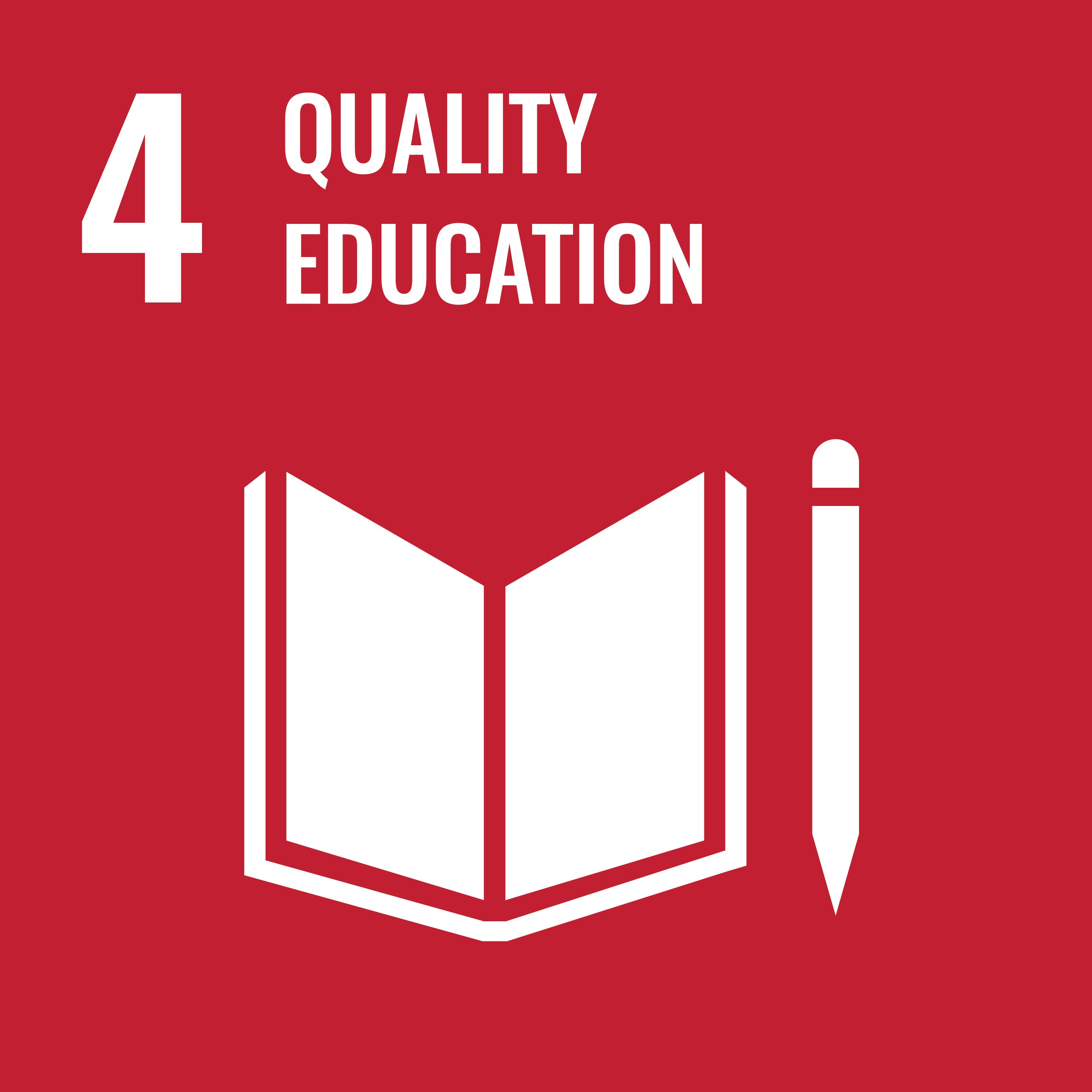 UN Sustainable Development Goals 4 - Quality Education