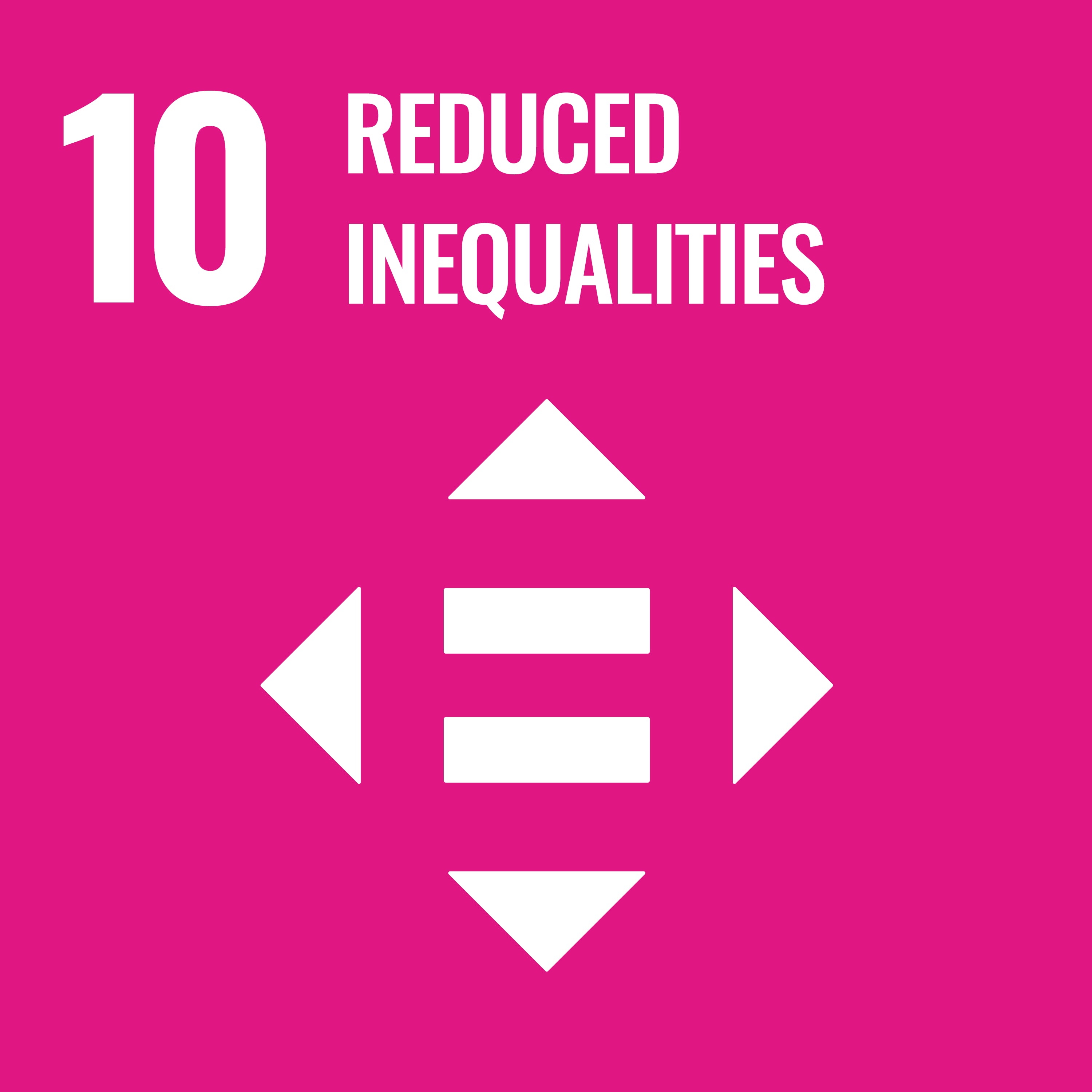 UN Sustainable Development Goals 10 - Reduced Inequalities