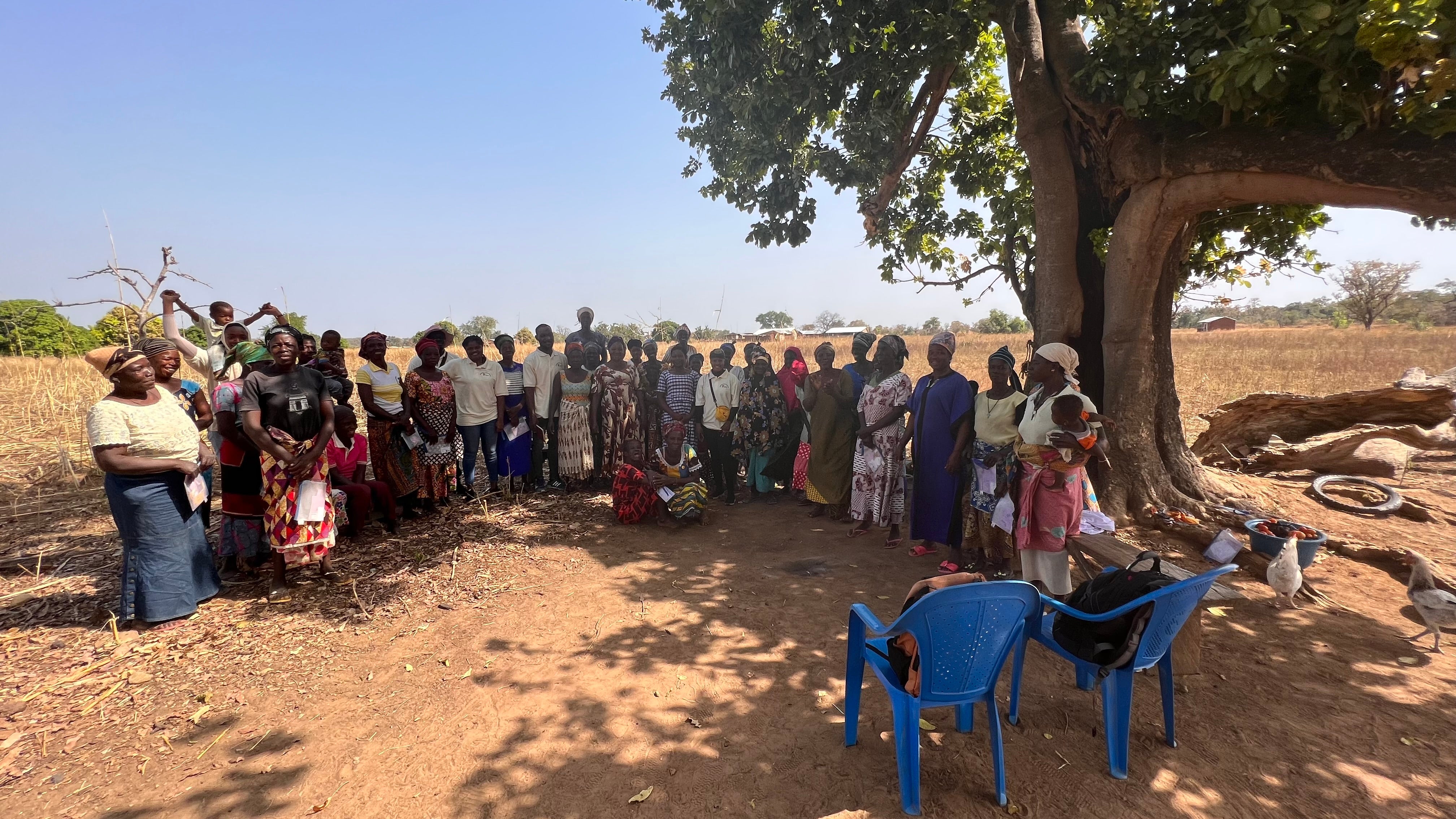 Training was held right in the communities, enabling more women to participate because they didn’t have to travel.  Here are the women from Mazura at their training