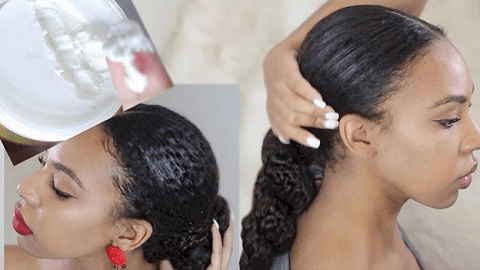 Use of Natural, High-Quality Hair Products Containing Shea Butter 