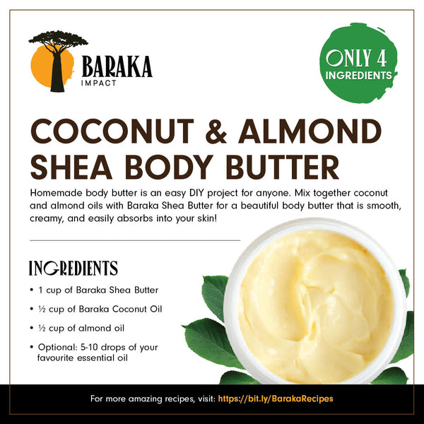 baraka coconut & almond shea body butter