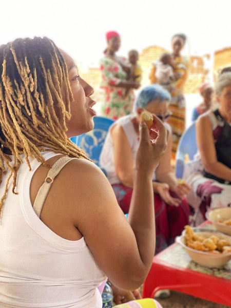 Traditional lunch made with shea butter