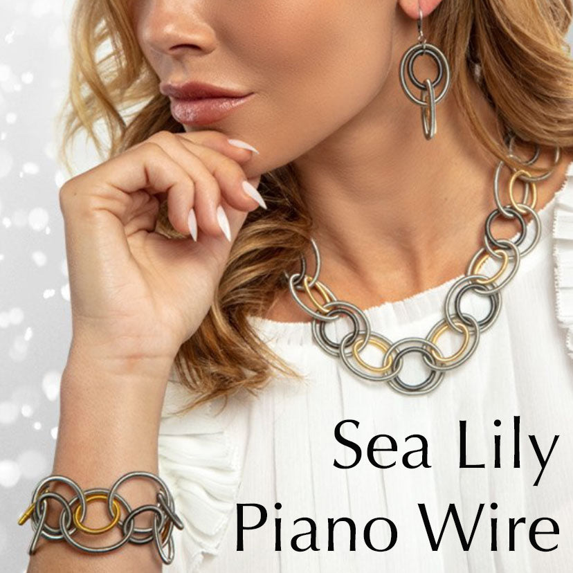 Multi Silver Piano Wire Bracelet