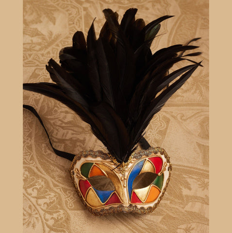 Inca Gold Feathers Mask – Lynne Goldman Elements