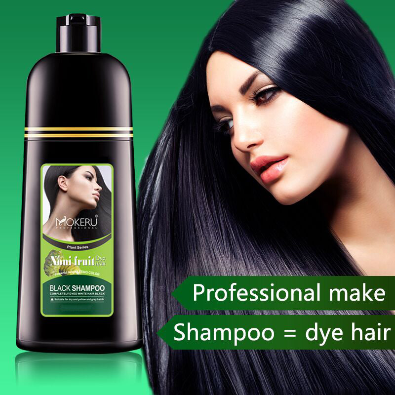 Natural Noni Fruit Essence Hair Color Shampoo For White Grey Hair Dye ...