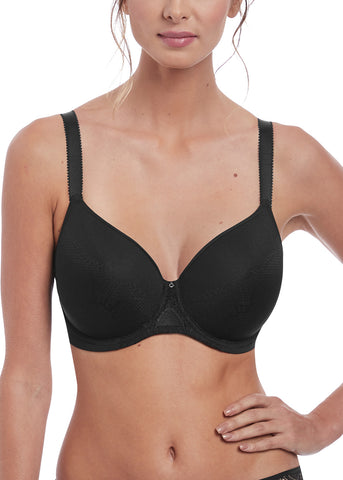 Jockey Women's Bra Forever Fit T-Shirt Molded Cup Bra, Black, Small :  : Clothing, Shoes & Accessories