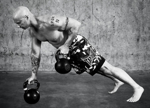 Kettlebell Plank Row