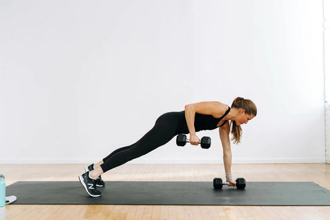 Plank With Bicep Curl