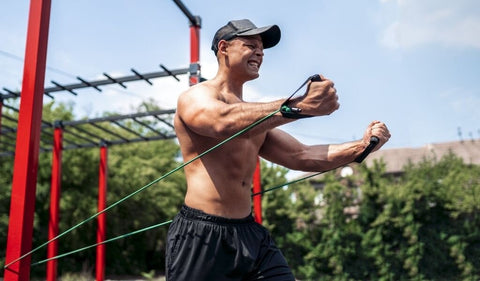 Resistance Band Chest Fly