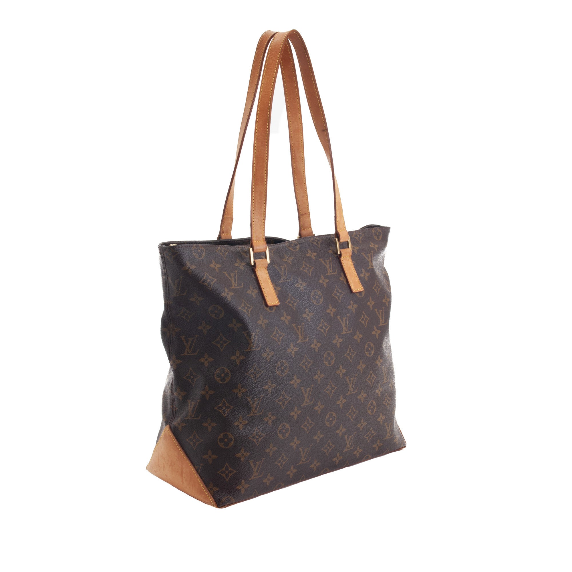 Cabas Mezzo, Used & Preloved Louis Vuitton Tote Bag, LXR USA, Brown