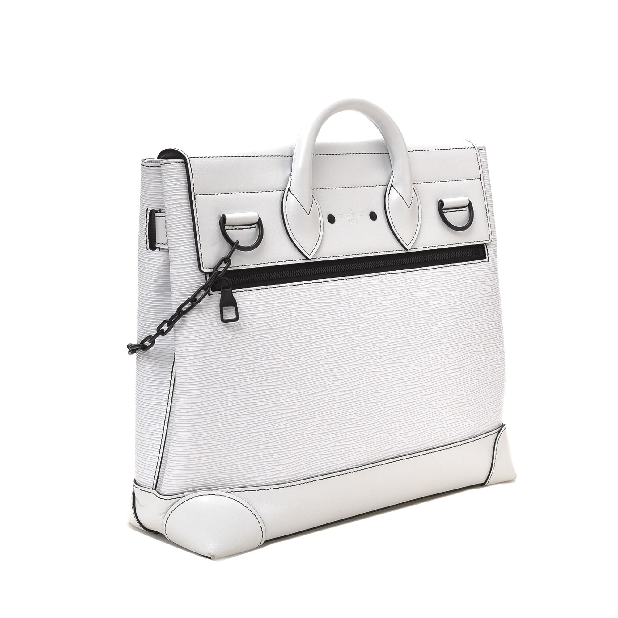 Steamer PM, Used & Preloved Louis Vuitton Handbag, LXR USA, White