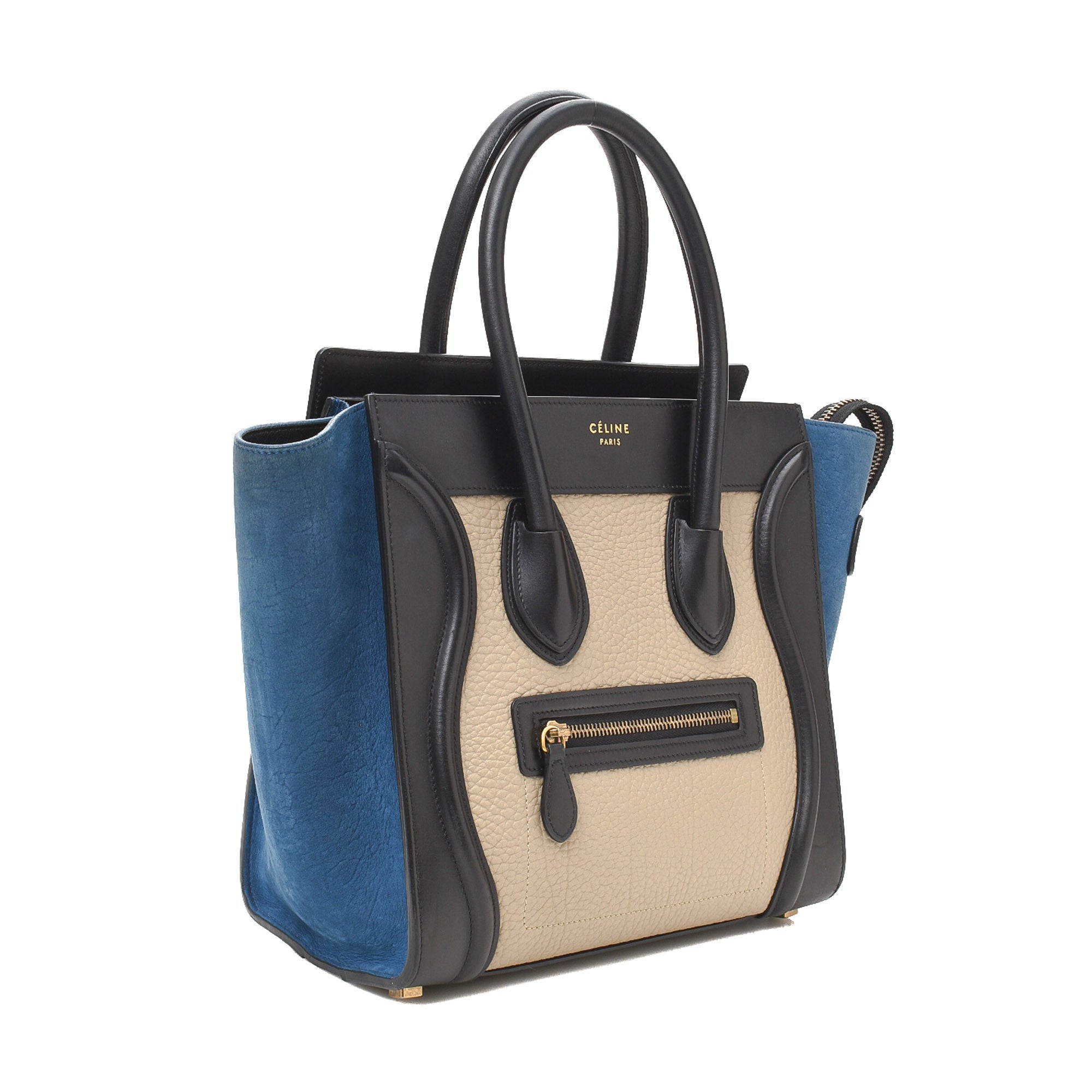 Celine Mini Luggage Tote - Blue Totes, Handbags - CEL266782