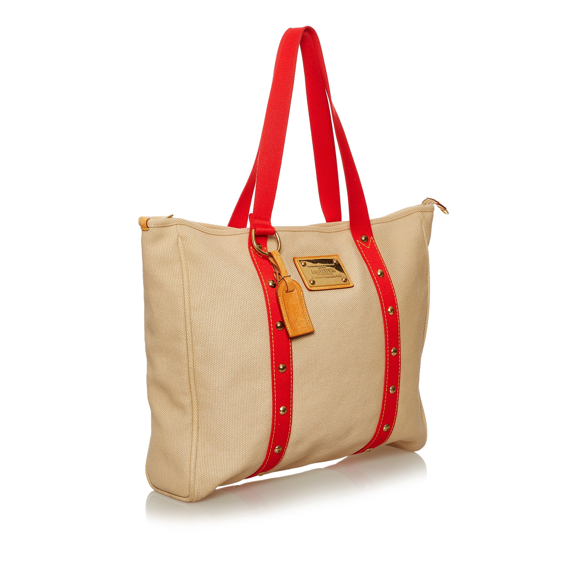 Louis-Vuitton-Antigua-Cabas-GM-Tote-Bag-Hand-Bag-Beige-Red-M40032 –  dct-ep_vintage luxury Store