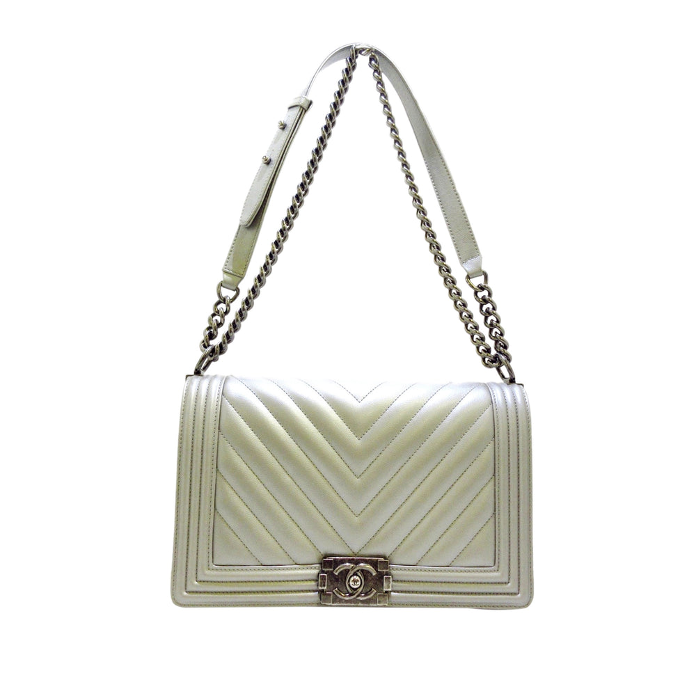 Chanel cream boy bag ALL0102  LuxuryPromise