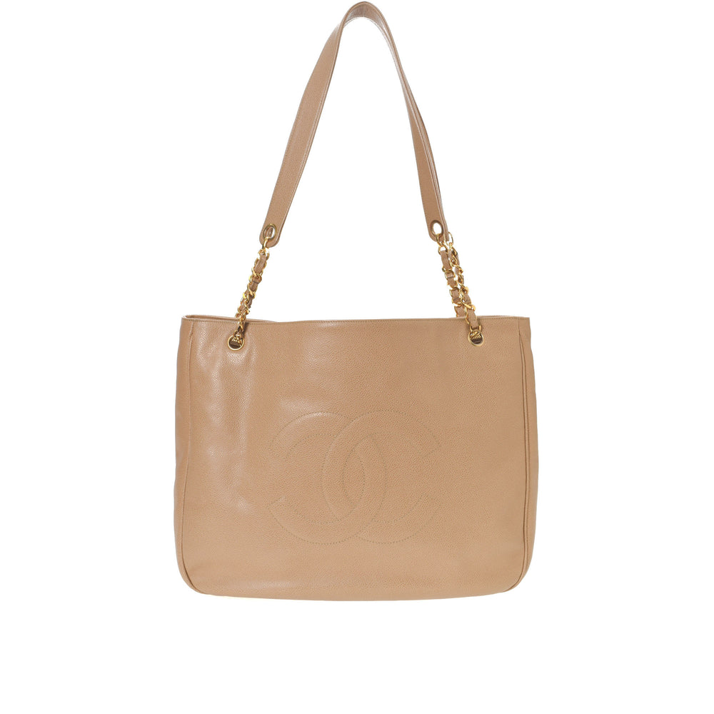 Triple Coco Chain Tote Bag, Used & Preloved Chanel Tote Bag, LXR USA, Brown