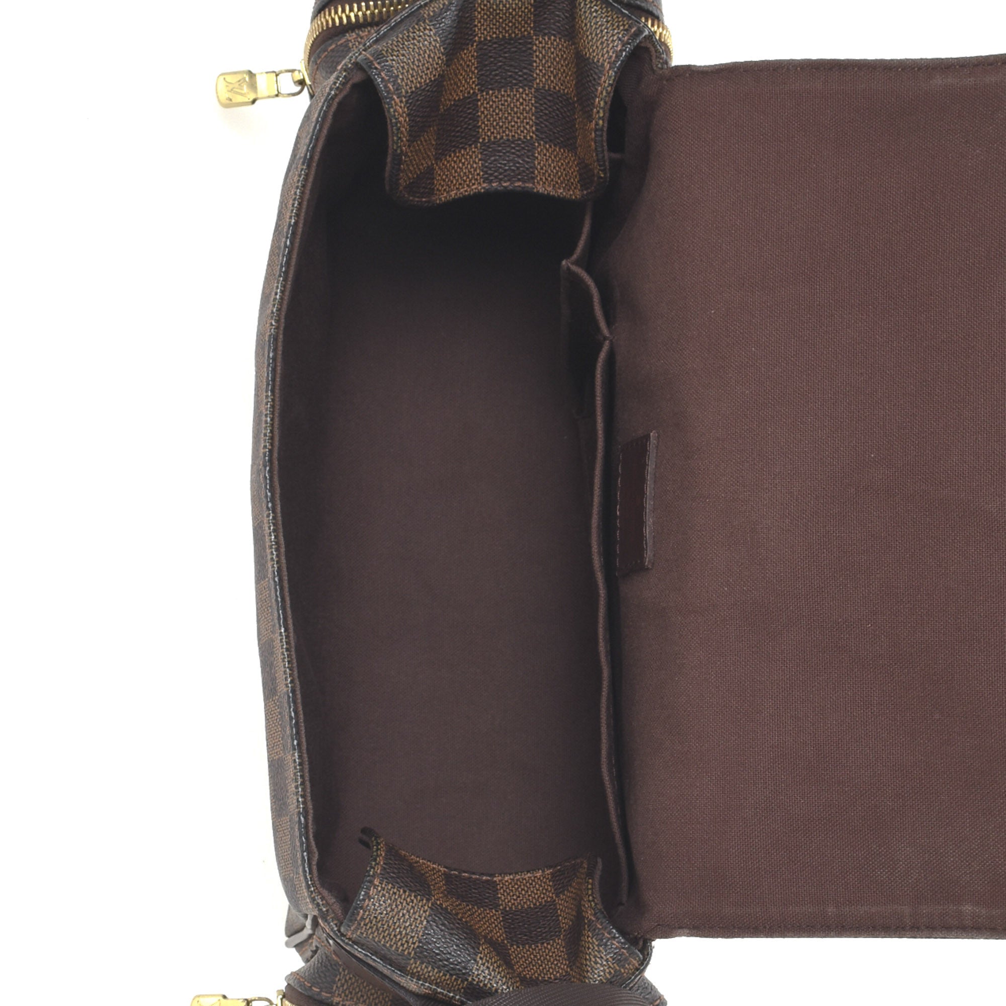 Louis Vuitton Brown Damier Ebene Reporter Melville Leather Cloth Pony-style  calfskin ref.188433 - Joli Closet