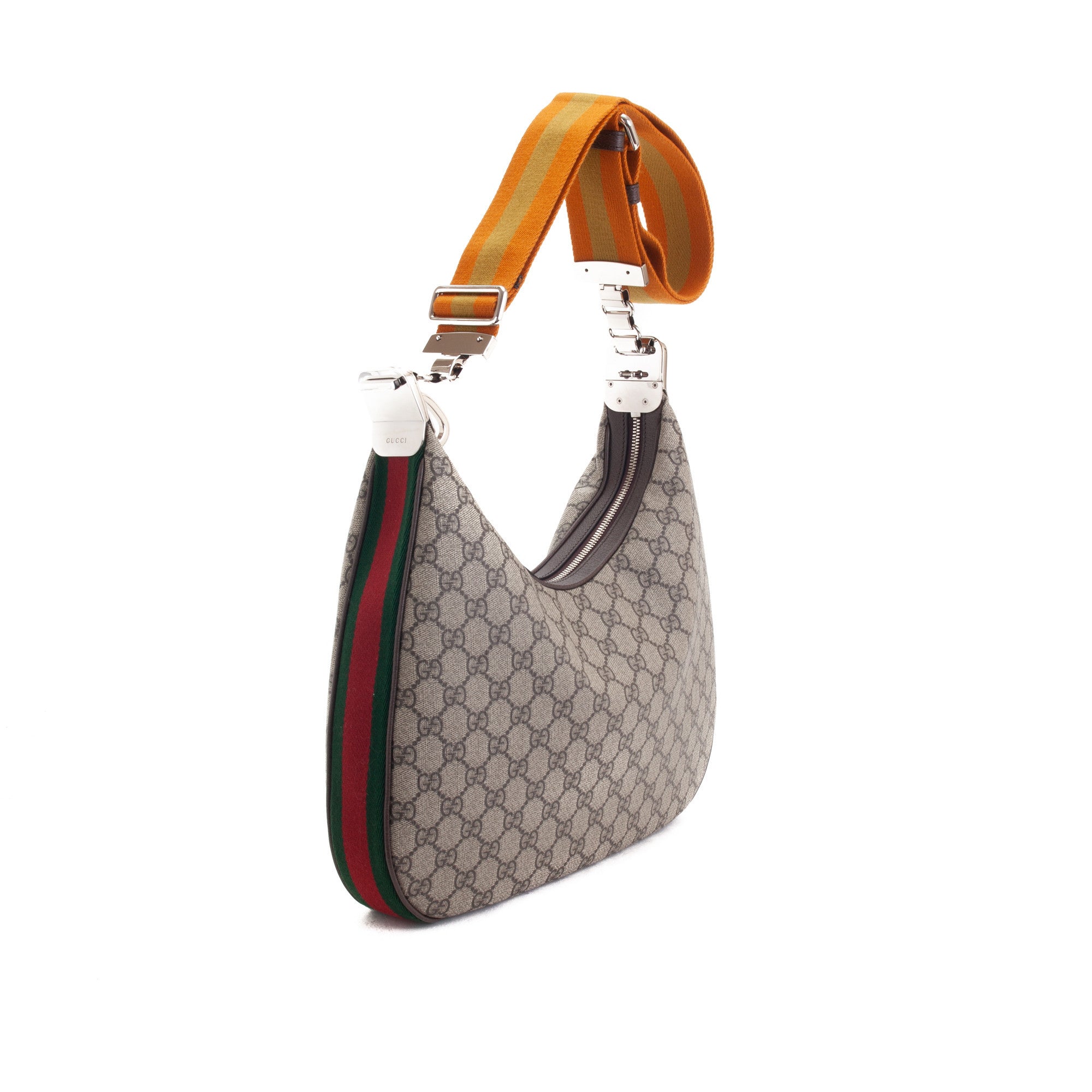 Gucci Attache Large Coated-Canvas Shoulder Bag