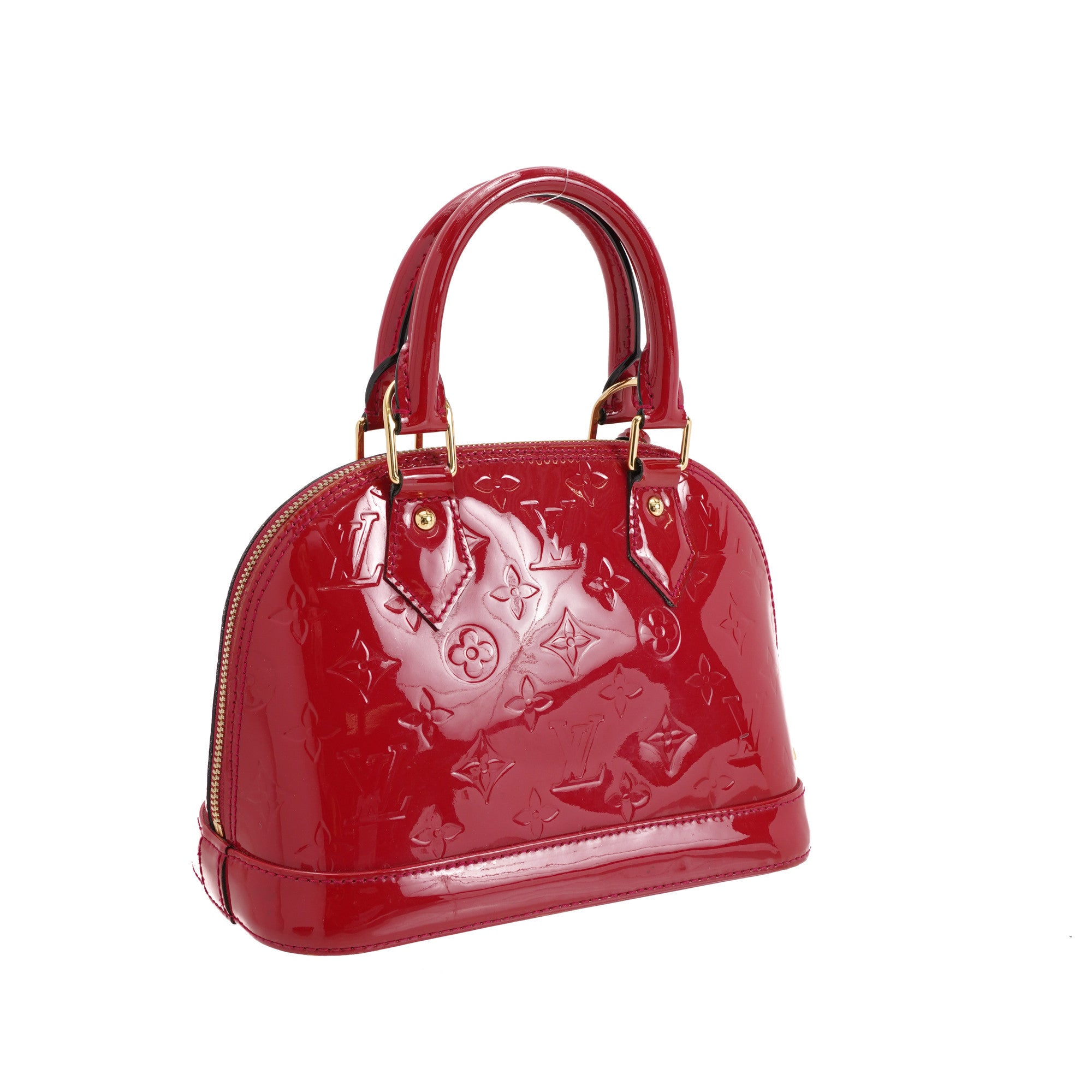 Alma Bb Patente bag in red patent leather Louis Vuitton - Second Hand /  Used – Vintega