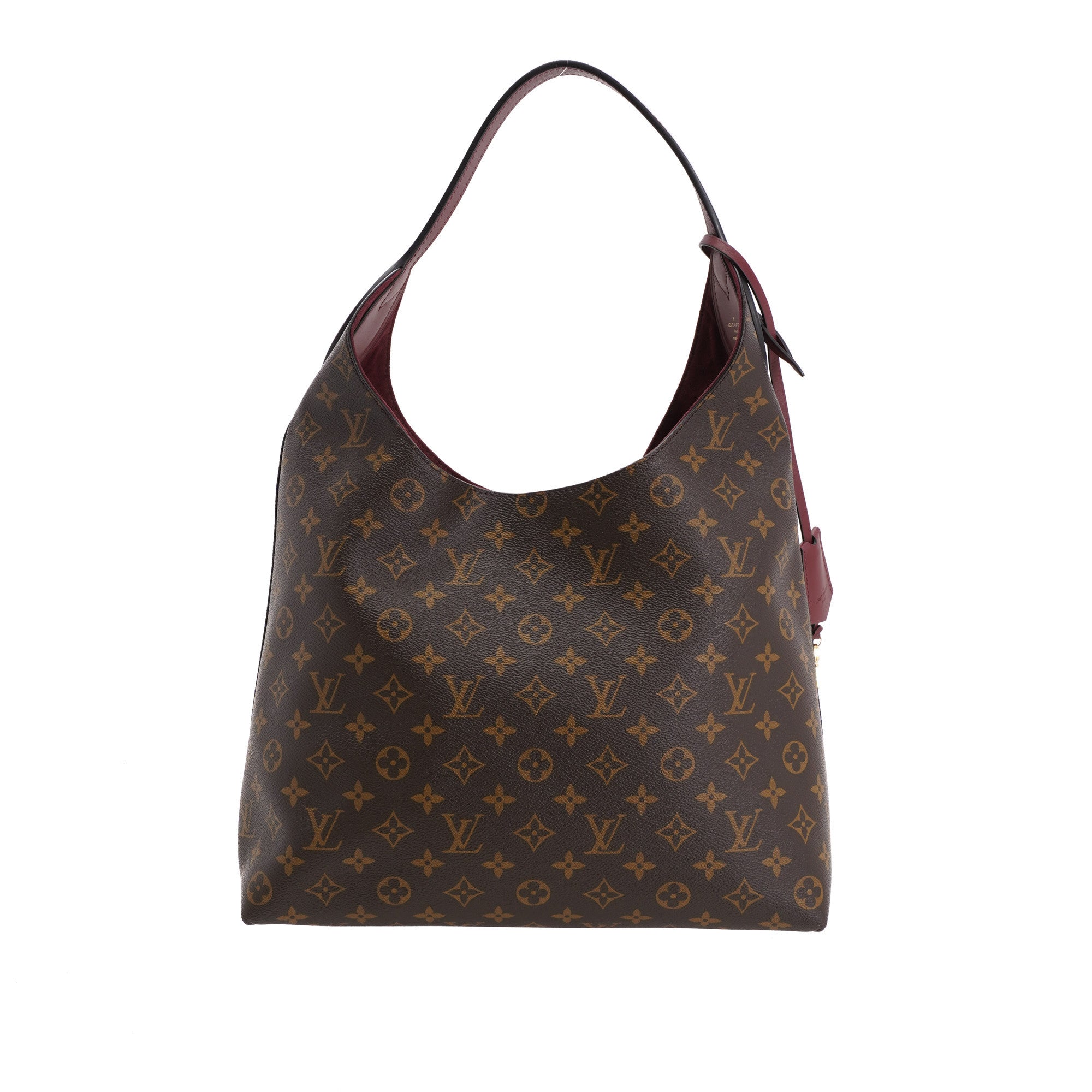 Authenticated Used LOUIS VUITTON Louis Vuitton Flower Hobo Shoulder Bag  M43545 Monogram Canvas Leather Brown Semi-Shoulder One Tote 