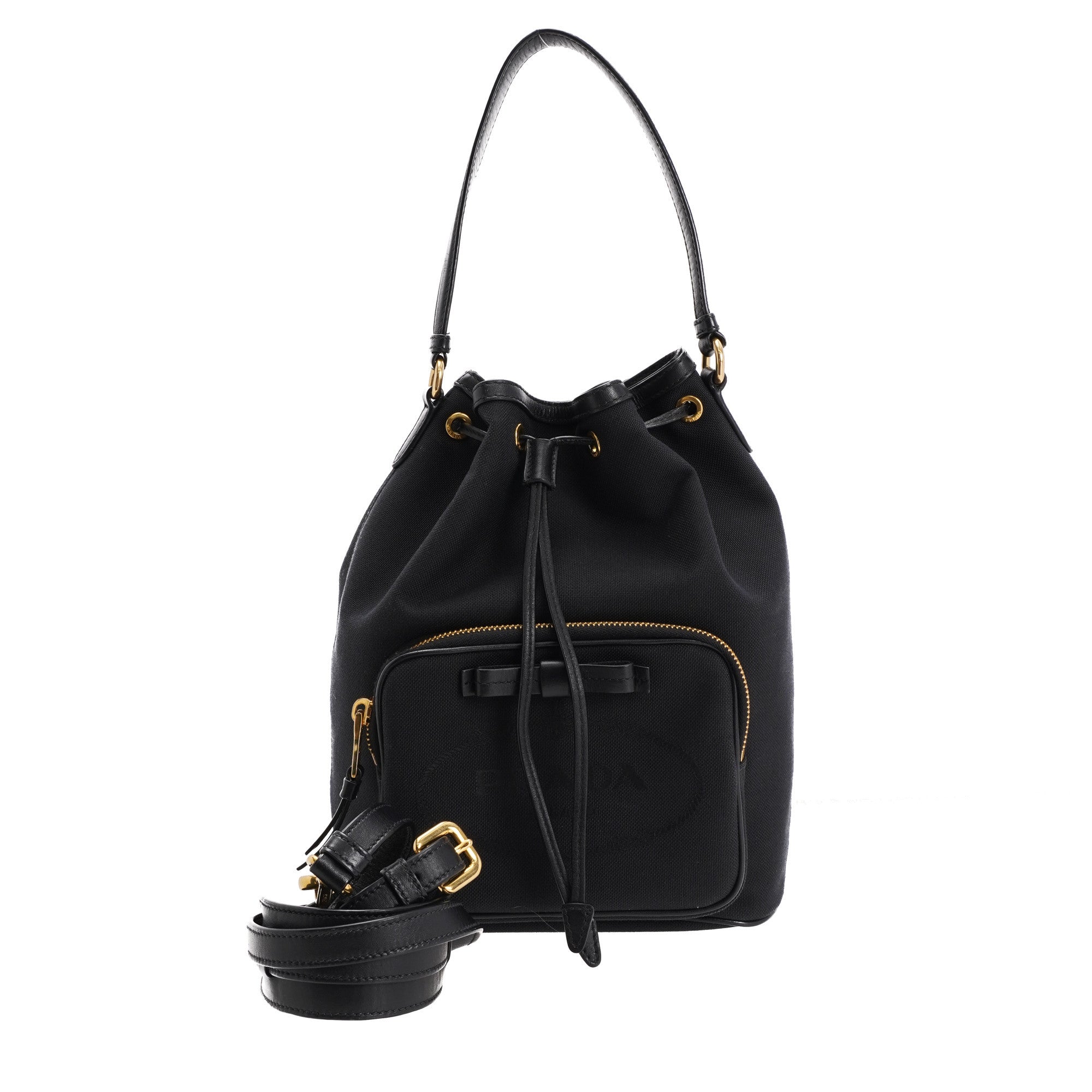 Saffiano Leather Handbag, Used & Preloved Prada Handbag, LXR Canada, Black