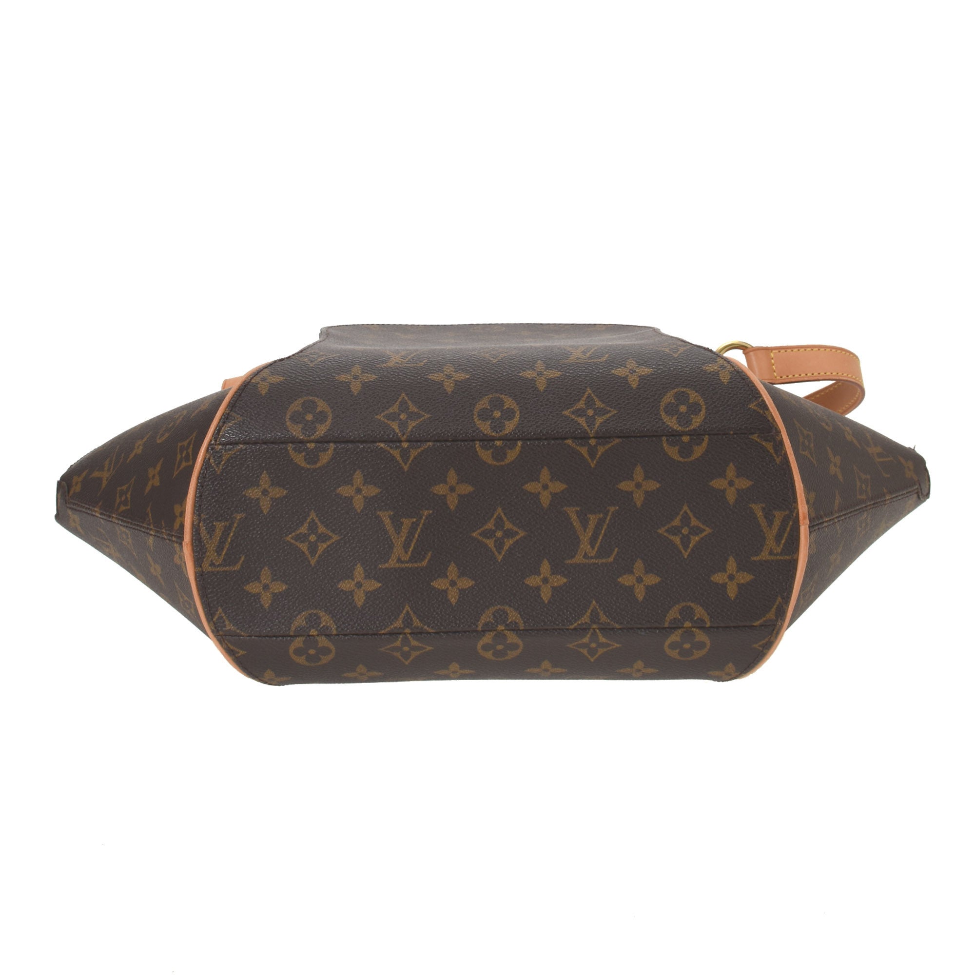 Ellipse cloth handbag Louis Vuitton Brown in Cloth - 33994784