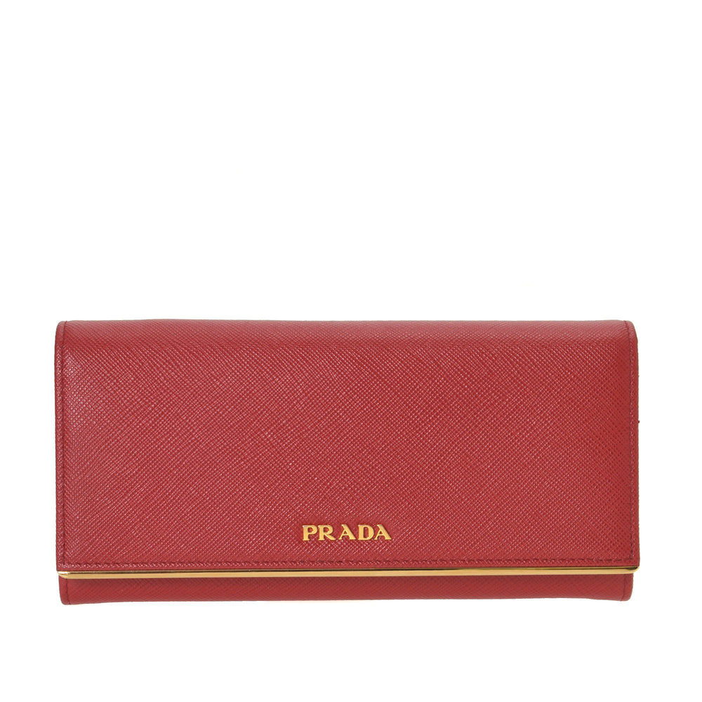 Saffiano Continental Wallet | Used & Preloved Prada Wallets | LXR