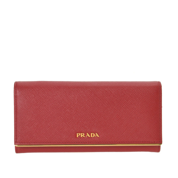 Saffiano Continental Wallet | Used & Preloved Prada Wallets | LXR