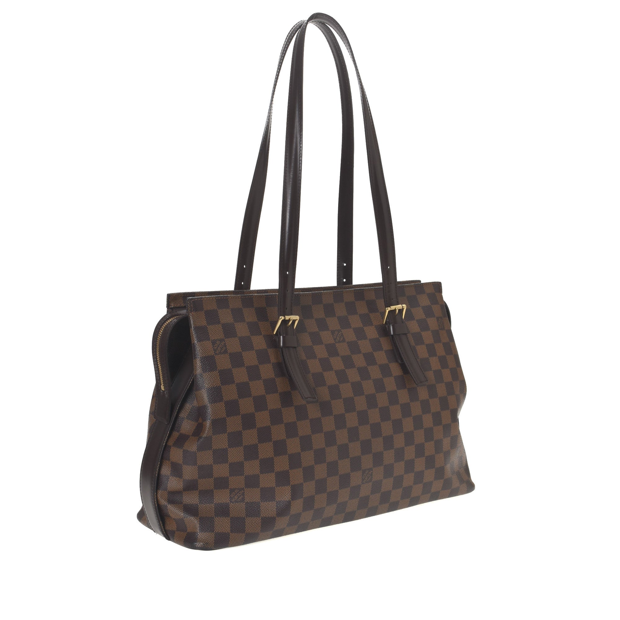 Pre-Owned Louis Vuitton Chelsea Damier Ebene Brown 