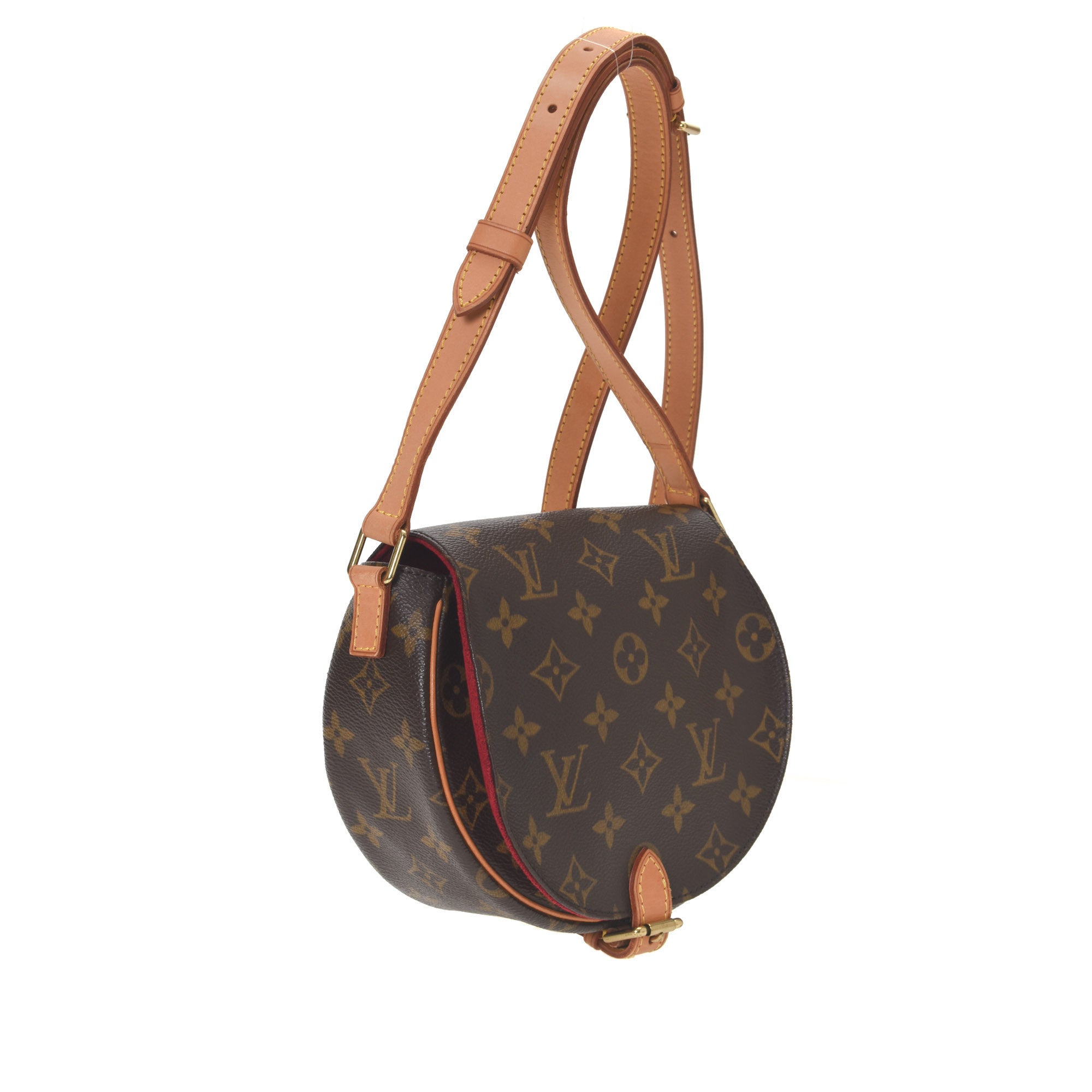 Tambourine, Used & Preloved Louis Vuitton Crossbody Bag, LXR USA, Brown