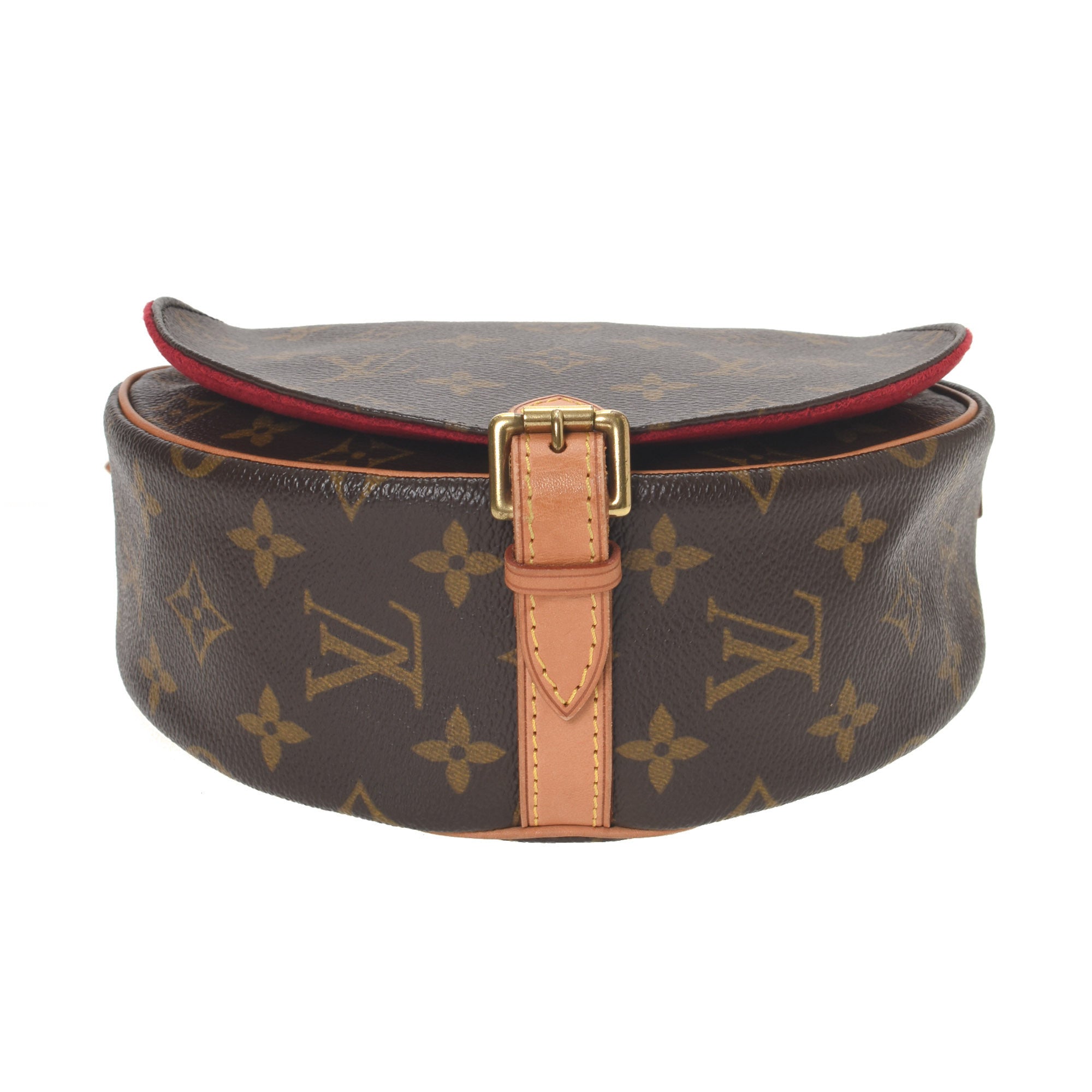 Tambourine, Used & Preloved Louis Vuitton Crossbody Bag, LXR Canada, Brown